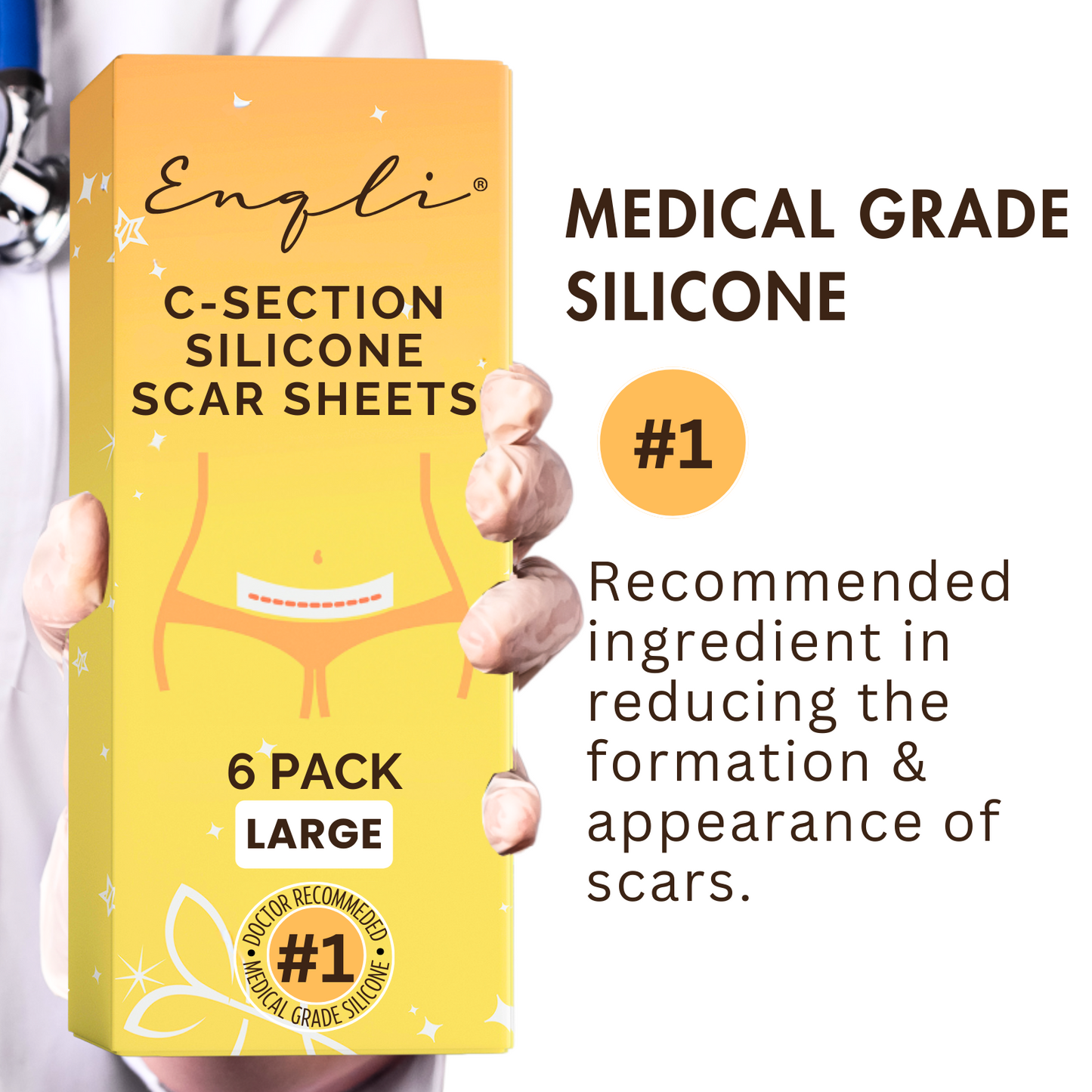 C-Section Scar Silicone Patches