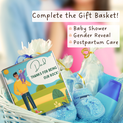 Postpartum Gift For New Dads - Mom Support Cards & Key Chain