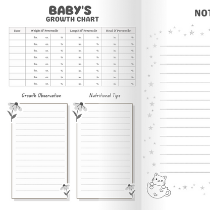 Baby Daily Log Book: Effortlessly Organize Feedings, Sleep, Diapers, and More