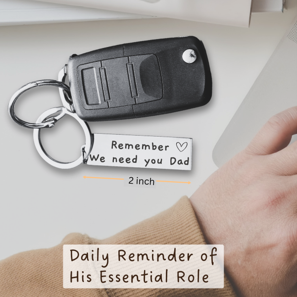 Postpartum Gift For New Dads - Mom Support Cards & Key Chain